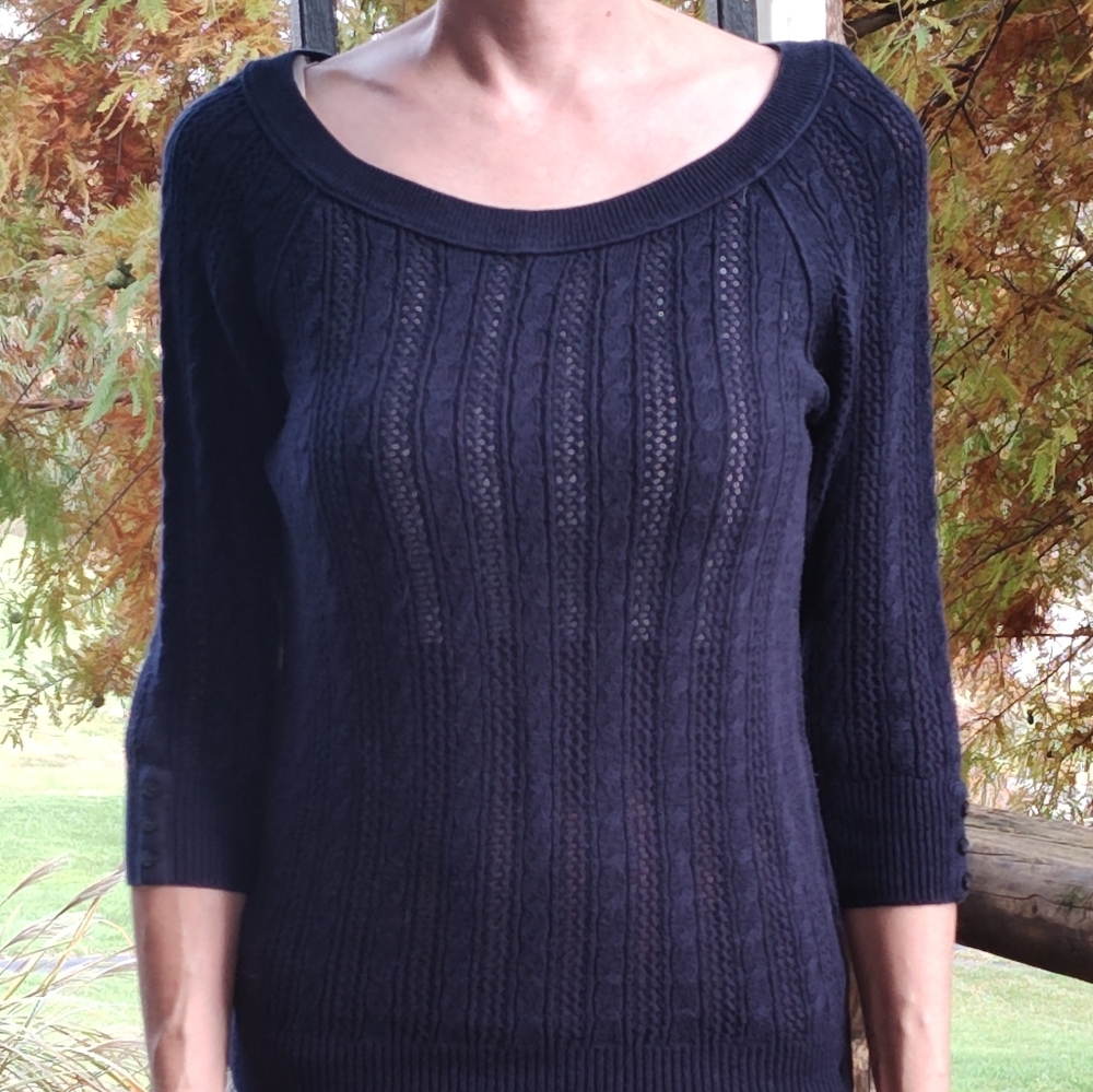 American Eagle Outfitters Dark Knit Sweater
